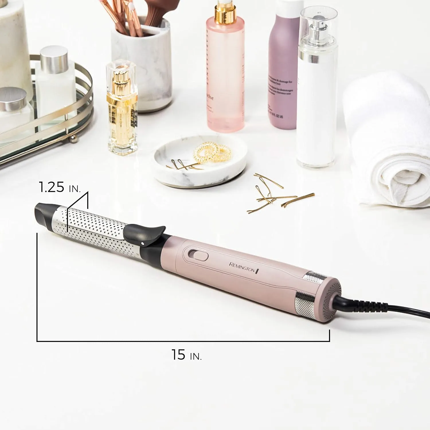 Remington Pro Wet2style /4" Hot Air Curling Iron, 1 Count