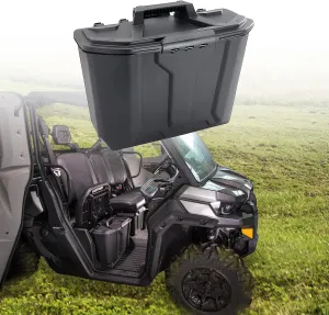 Removable Storage Bin Compatible with Can Am Defender, Passenger Underseat Waterproof Storage Box Compatible with HD5/HD8/Max HD8/HD10/Max HD10 2016-2024,Replace #715003314