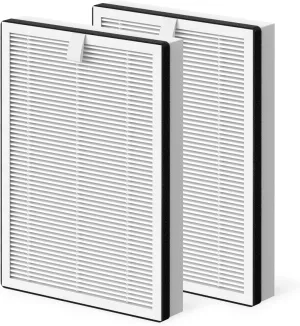 Replacement HEPA/Carbon Filter for NuWave OxyPure Portable Air Cleaner Purifier 47401 47402 47404 for Large Room and Home, Part Number H5P3, 2 Pcs / 1 Set