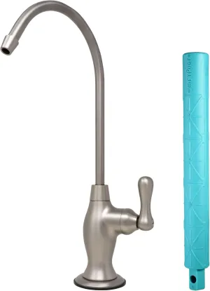 Reverse Osmosis Faucet Water Filtration System - Non Air Gap, Drinking Water Dispenser Spout (Satin Nickel) Vase Style with Wrench RO-FW148
