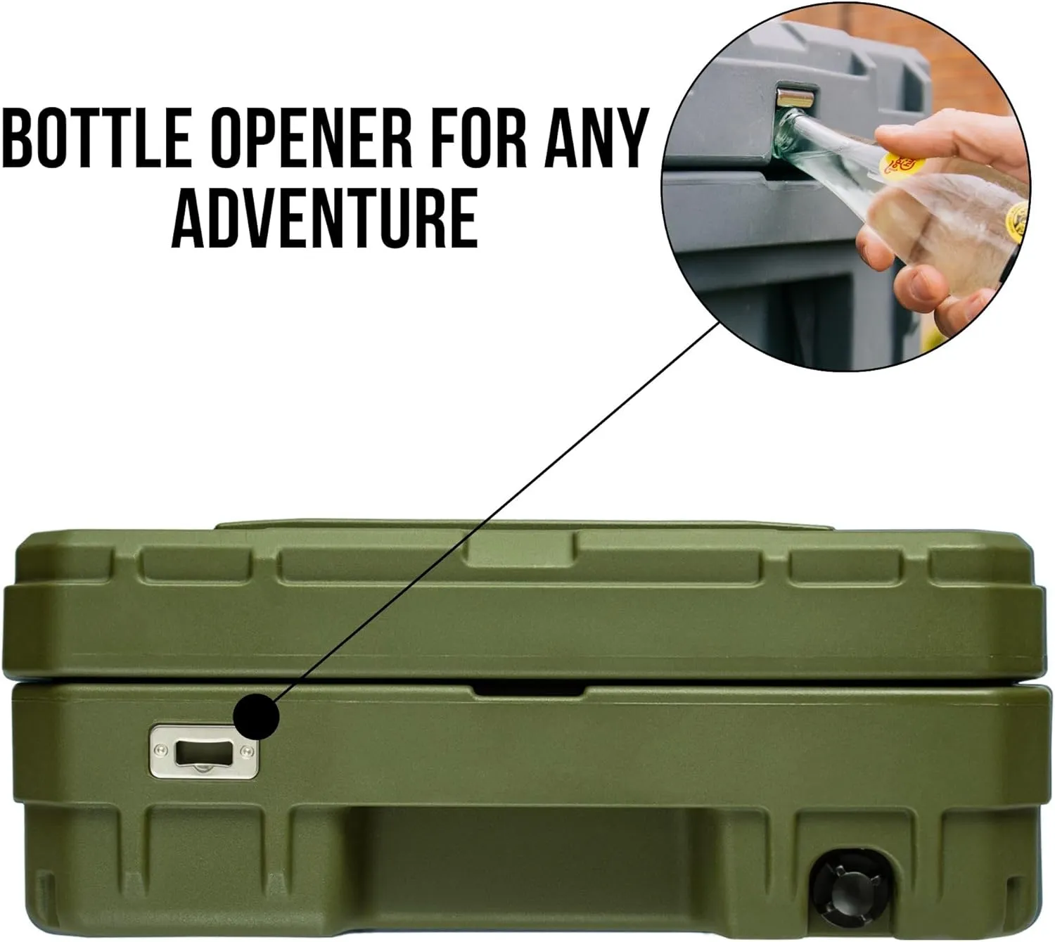 ROAM Rugged Cargo Box - Heavy Duty Roof-Mounted Storage Case, Lockable Waterproof Camping Gear Organizer, Truck Bed Storage Bin, Adventure Ready Overland Gear for Off-Road Travel