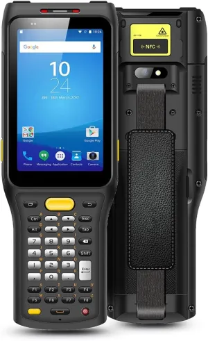 Rugged Android Handheld PDA Warehouse Inventory Barcode Scanner, Integrated Zebra 2D Scan Engine, Physical Keypad, GPS, WiFi & 4G for WMS & Logistics