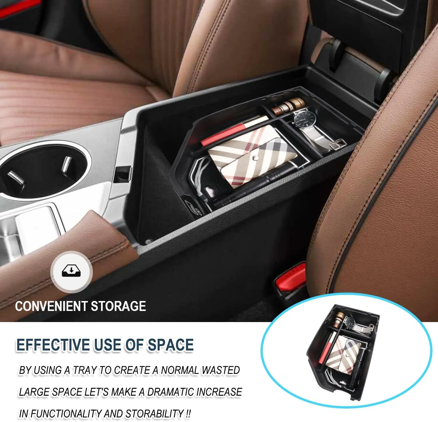 Ruiya Center Console Organizer for 2022-2025 Genesis GV70