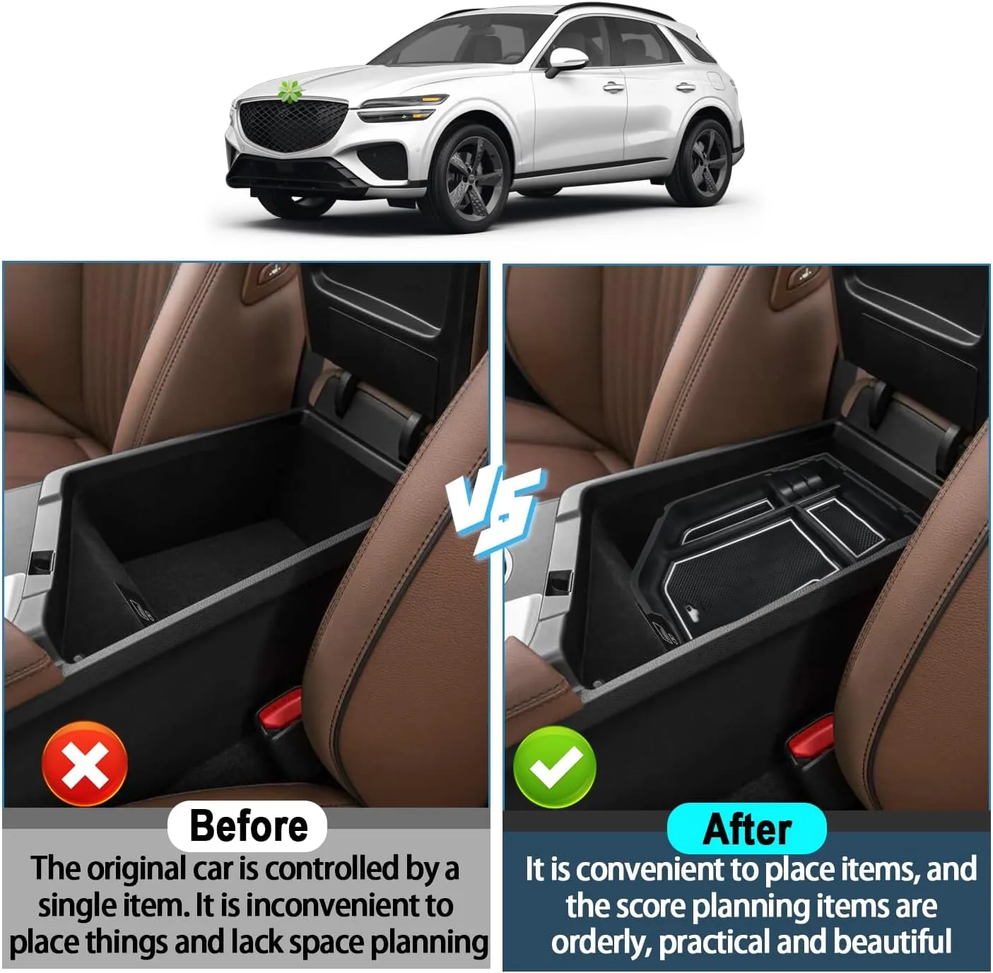 Ruiya Center Console Organizer for 2022-2025 Genesis GV70