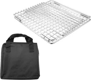 Rusts Stainless Steels BBQ Net Foldable Barbecue Net for Storage Travel Camping Grilling Net Net