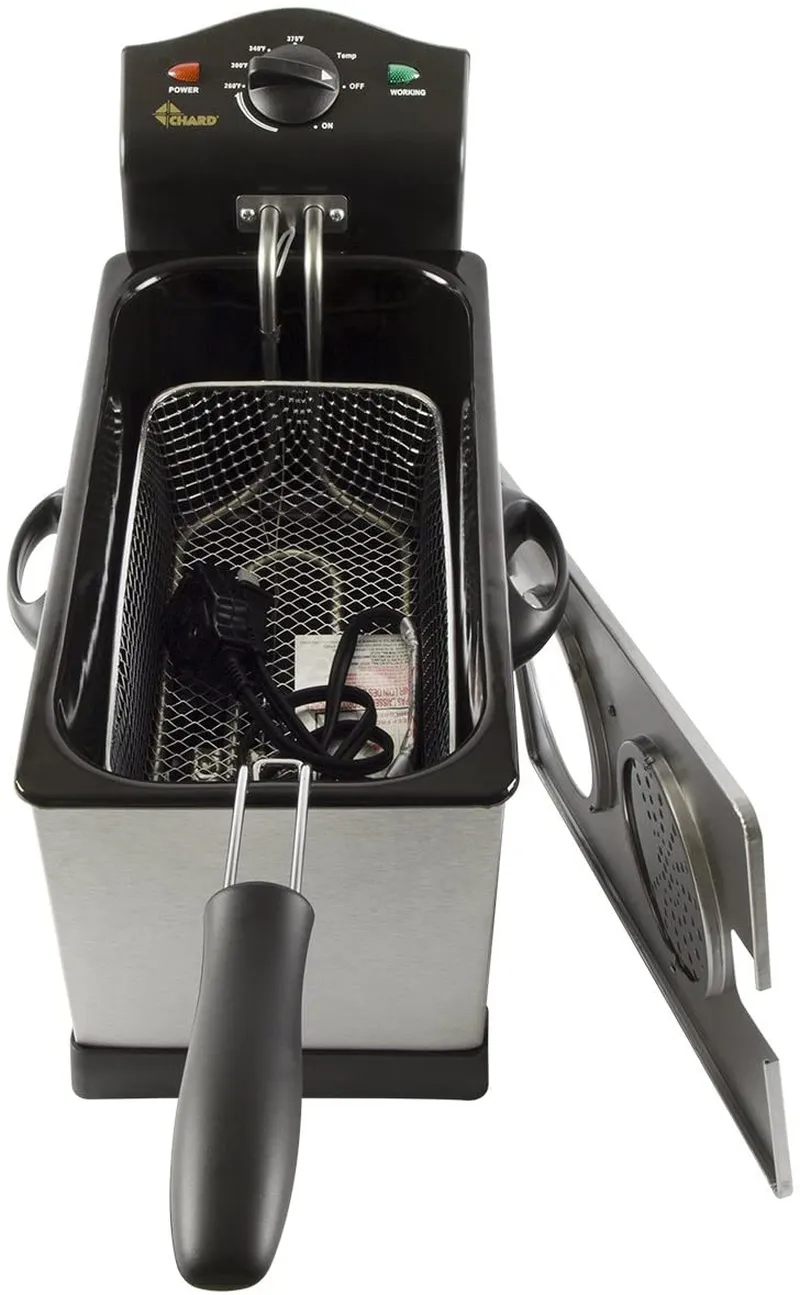 Rynx | Chard DF-3E, Electric Fryer, Stainless Steel, 3 Liters, 1700 watts