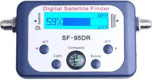 Satellite Finder, Digital SF-95DR Meter Satlink Receptor Satellite Finder TV Signal Receiver Sat Decoder Satfinder LCD Display