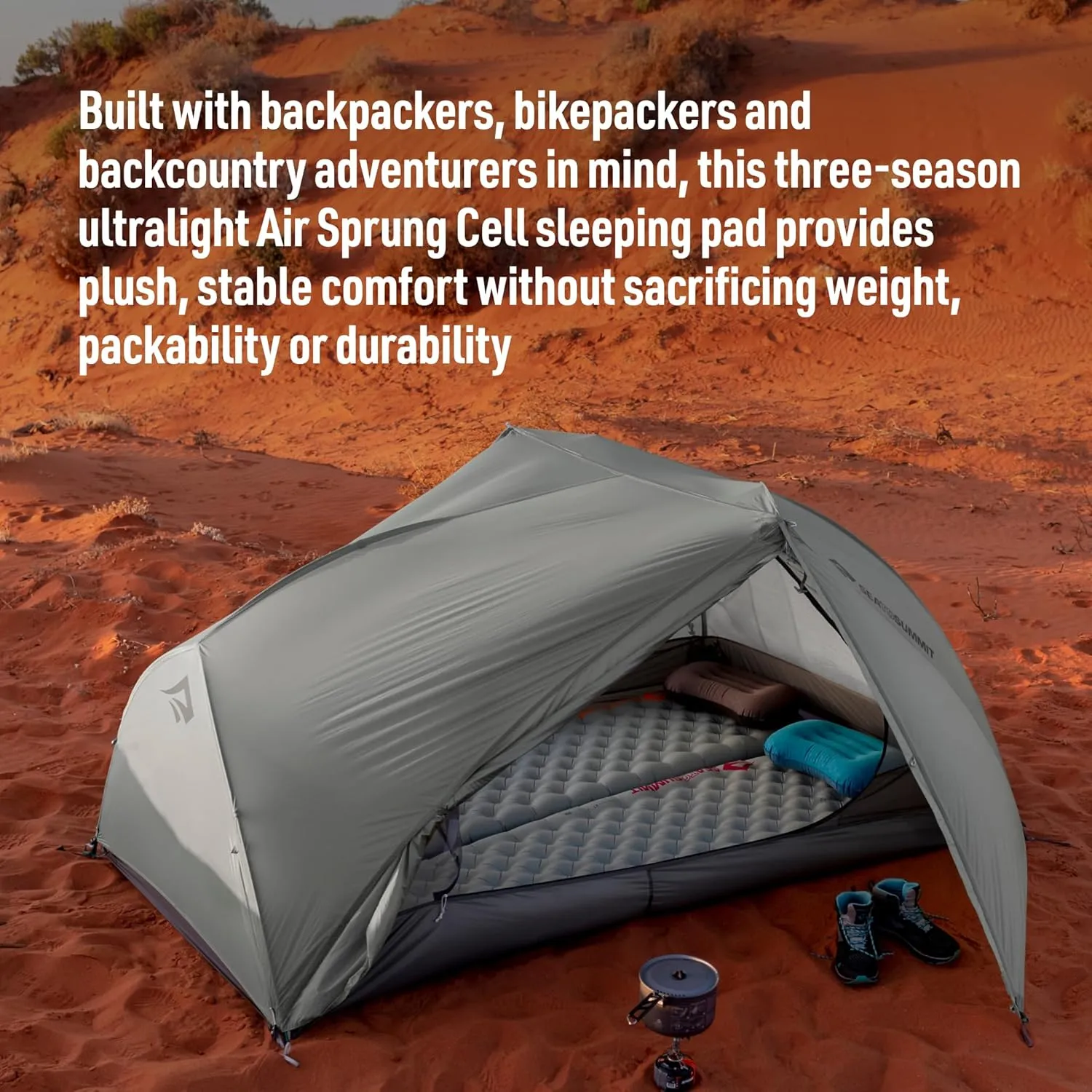 Sea to Summit Ether Light XR Insulated Sleeping Pad, Tapered - Small (66 x 21.5 x 4 inches)