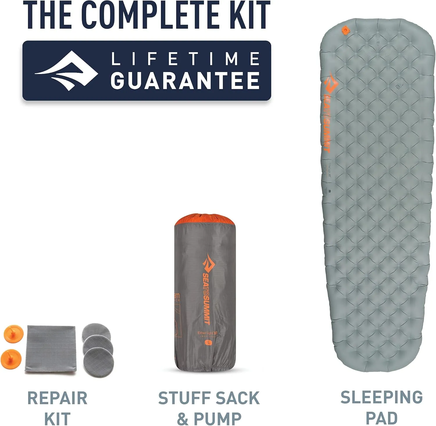 Sea to Summit Ether Light XT Extra-Thick Insulated Sleeping Pad, Rectangular - Large (78 x 25 x 4 inches)