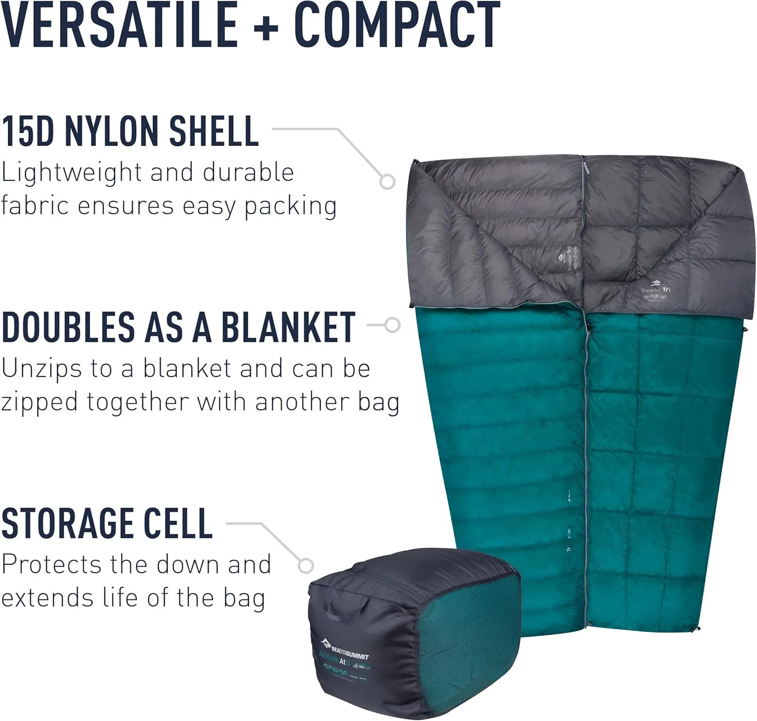 Sea to Summit Traveller Down Sleeping Bag Blanket