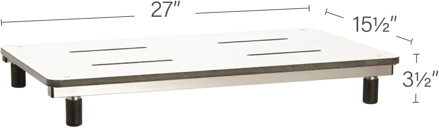 Seachrome Removable Tub Seat, Bridgeport 27-Inch x 15-1/2-Inch, White Phenolic