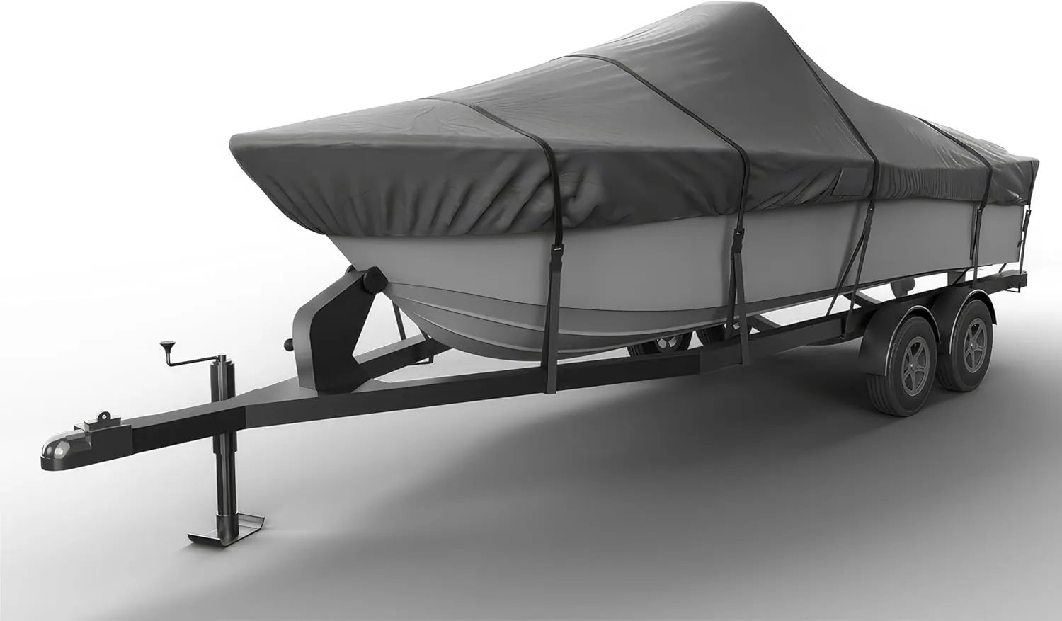 Seal Skin Covers Tri Hull Boat Cover, Waterproof Marine-Grade Cover Fits Up to 18.7'-19.6'L & 96" W, Heavy-Duty & UV-Resistant, Secure Fit with Straps for All-Weather Protection