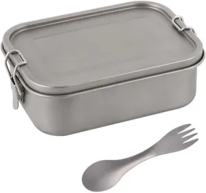 Sealed Lunch Box 1200ml, Pure Titanium Square Bento Box With Foldable Handle Suitable For Outdoor Or Home Use(No handle)