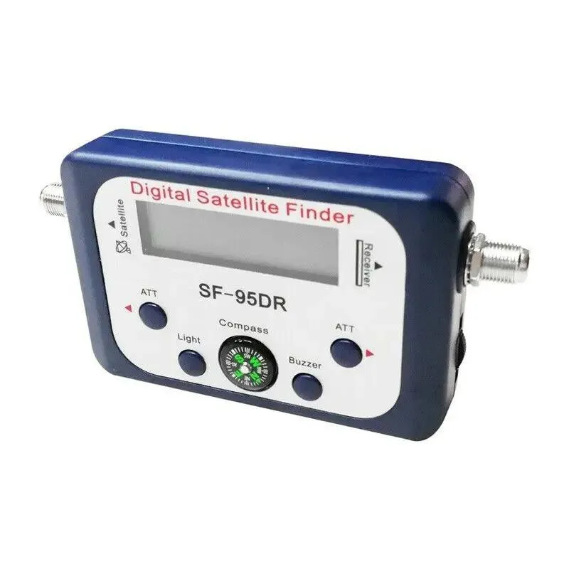 Sf-95Drl Digital Satellite Finder Signal Meter Compass TV Dish Fta LNB Satfinder