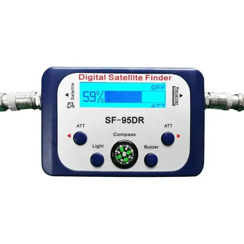 Sf-95Drl Digital Satellite Finder Signal Meter Compass TV Dish Fta LNB Satfinder