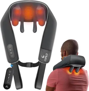 Shiatsu Neck Massager with Heat - FSA HSA Eligible,6D Deep Tissue Kneading Massage with Wireless Remote Control,Adjustable Mode and Heat for Muscle Pain Relief,Ideal Gift for Her,Him