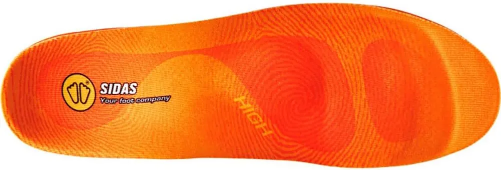 SIDAS Unisex Winter 3Feet Insulated Cushioned Skiing Insoles with EVA Pad for Arch Support, High-Arched Feet, Small (36-38)