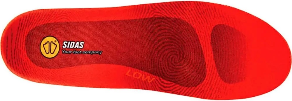 Sidas Unisex Winter 3Feet Insulated Cushioned Skiing Insoles with EVA Pad for Arch Support, Low-Arched Feet, Large (42-43), Orange