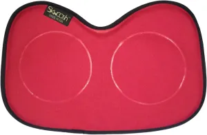 Skwoosh Row Pad Seat Gel Cushion for Masters, Students, Scullers, Dragonboat, Outriggers, Accessories | One Size Fits Concept2 | Gel Pressure Sitz Bone Comfort Relief | Made in USA (Red)