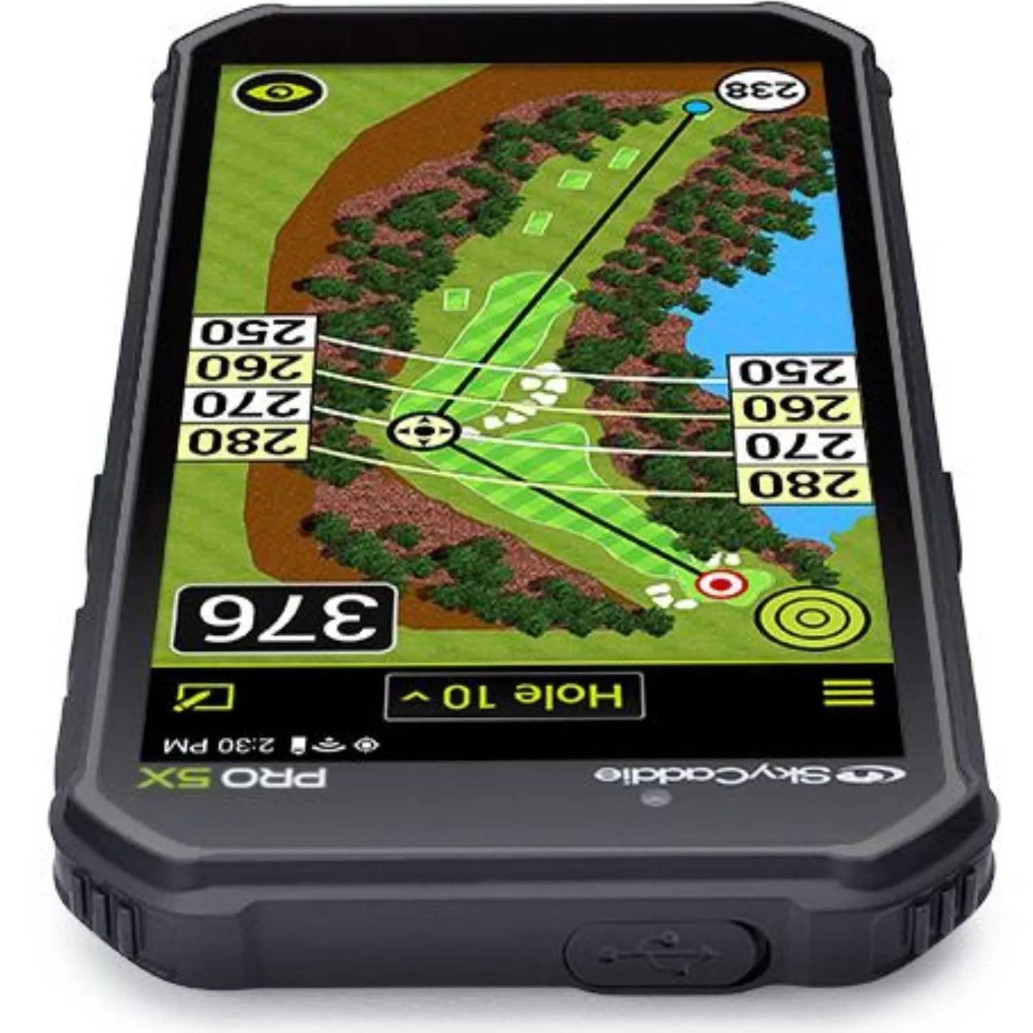 SkyCaddie Pro 5X Tourbook Handheld GPS Rangefinder (2024)   1 Year Protection Pack