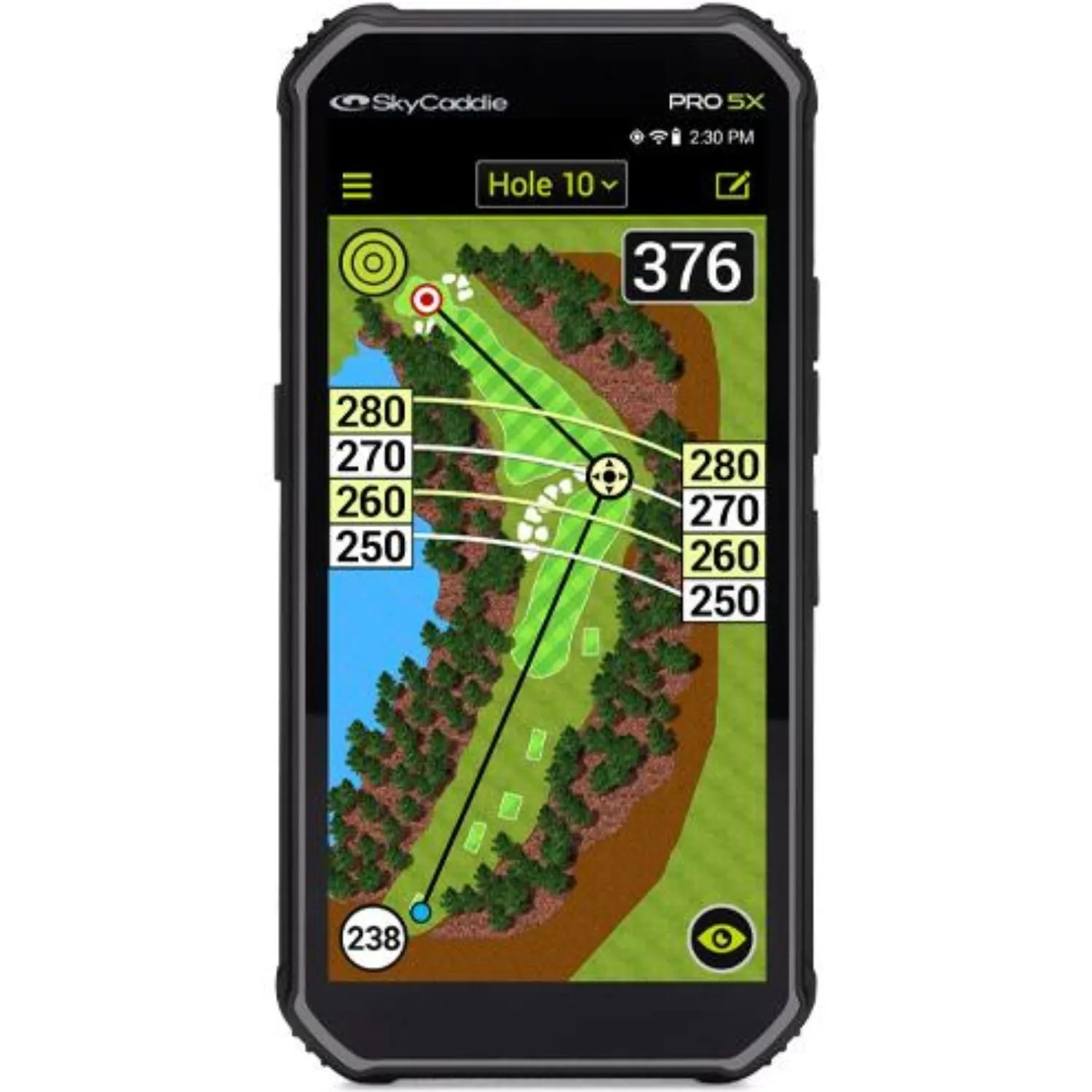 SkyCaddie Pro 5X Tourbook Handheld GPS Rangefinder (2024)   1 Year Protection Pack