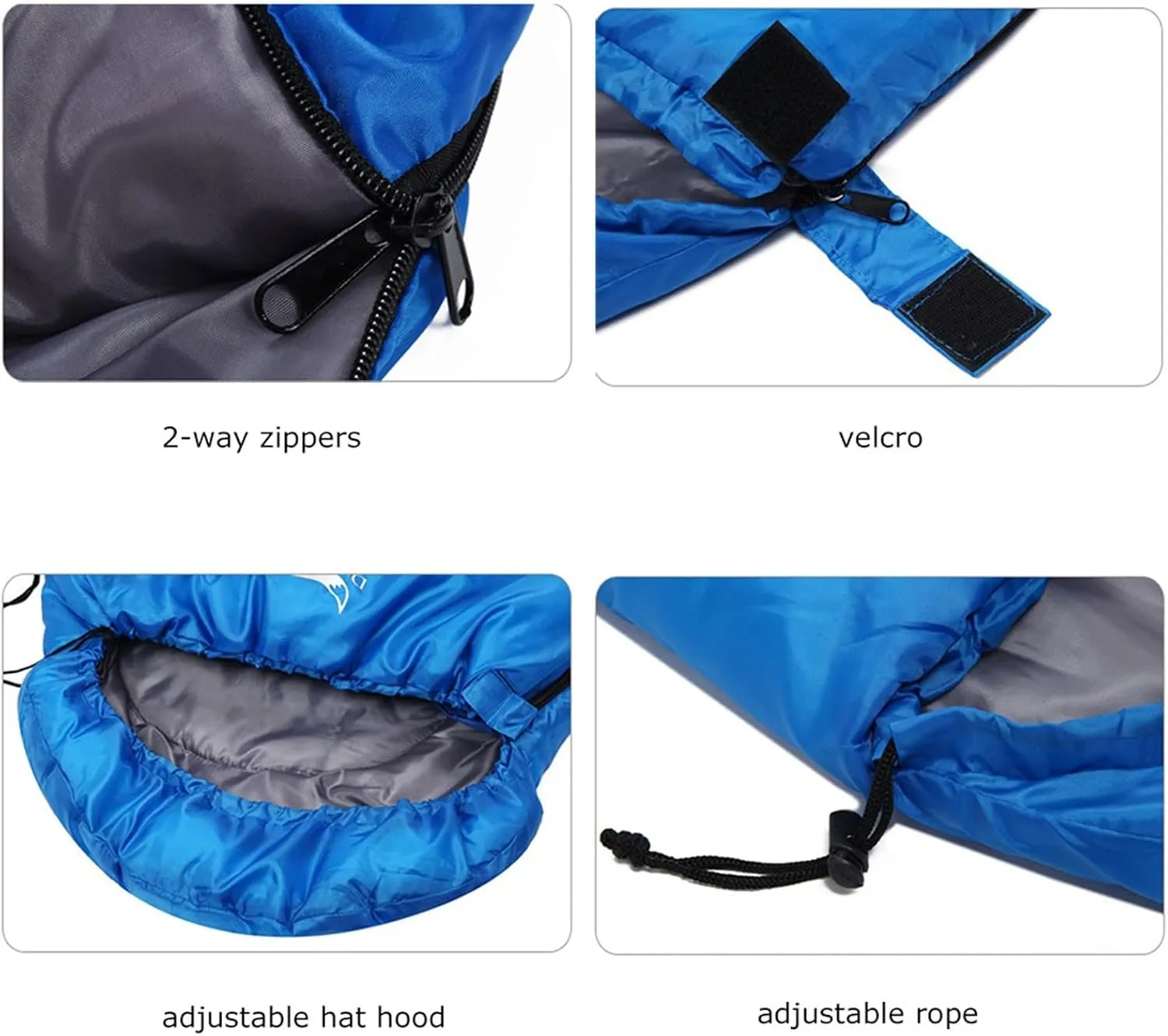 Sleeping Bags Ultralight Sleeping Bags for Adult Portable 3 Season Hiking Camping Backpacking Sleeping Bag with Sack