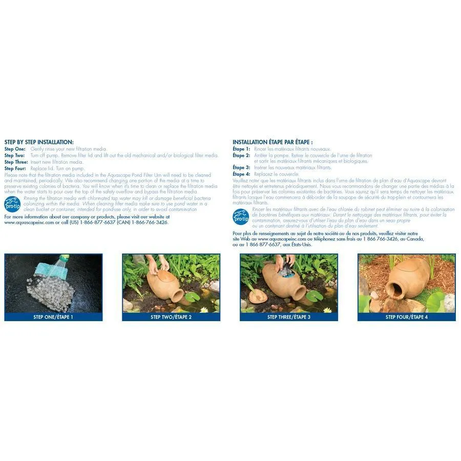 Small Pond Filter Urn Media Replacement Kit by Aquascape