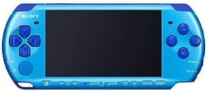 Sony PSP Slim and Lite 3000 Series Handheld Gaming Console with 2 Batteries and Memory Card (Marine Blue) (Renewed)