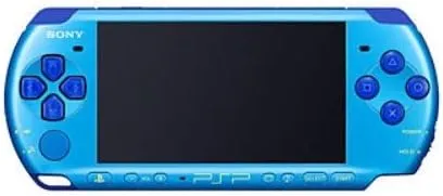 Sony PSP Slim and Lite 3000 Series Handheld Gaming Console with 2 Batteries and Memory Card (Marine Blue) (Renewed)