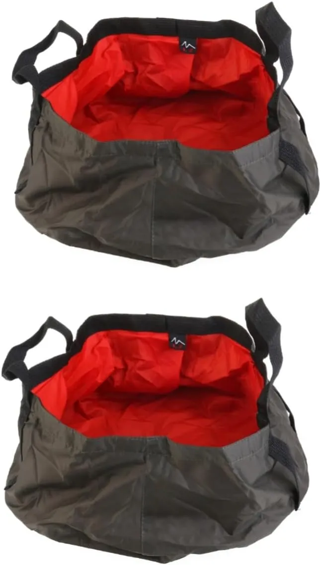 Sosoport 2pcs Outdoor Bucket Water Cups Travel Bucket s/m Water Bottle Water Bottles Outdoor Water Basin fold