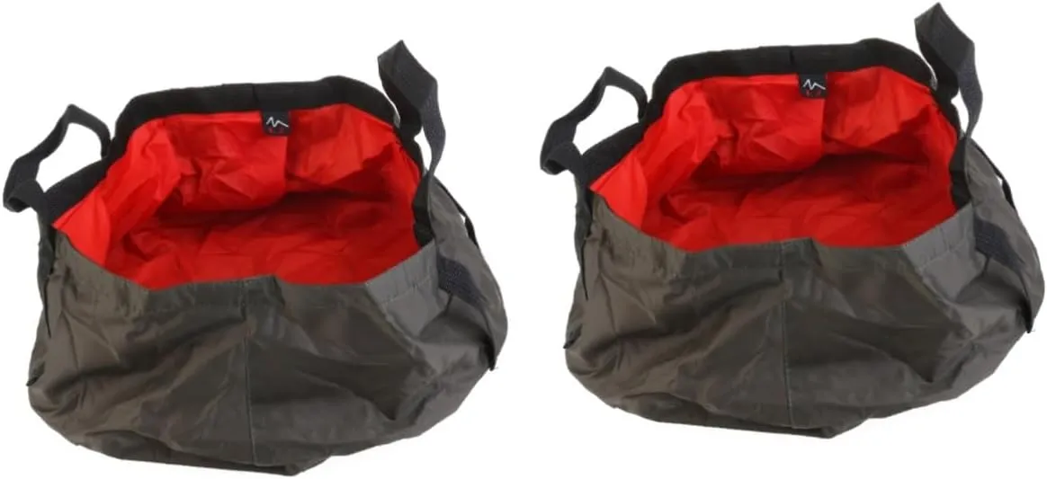 Sosoport 2pcs Outdoor Bucket Water Cups Travel Bucket s/m Water Bottle Water Bottles Outdoor Water Basin fold