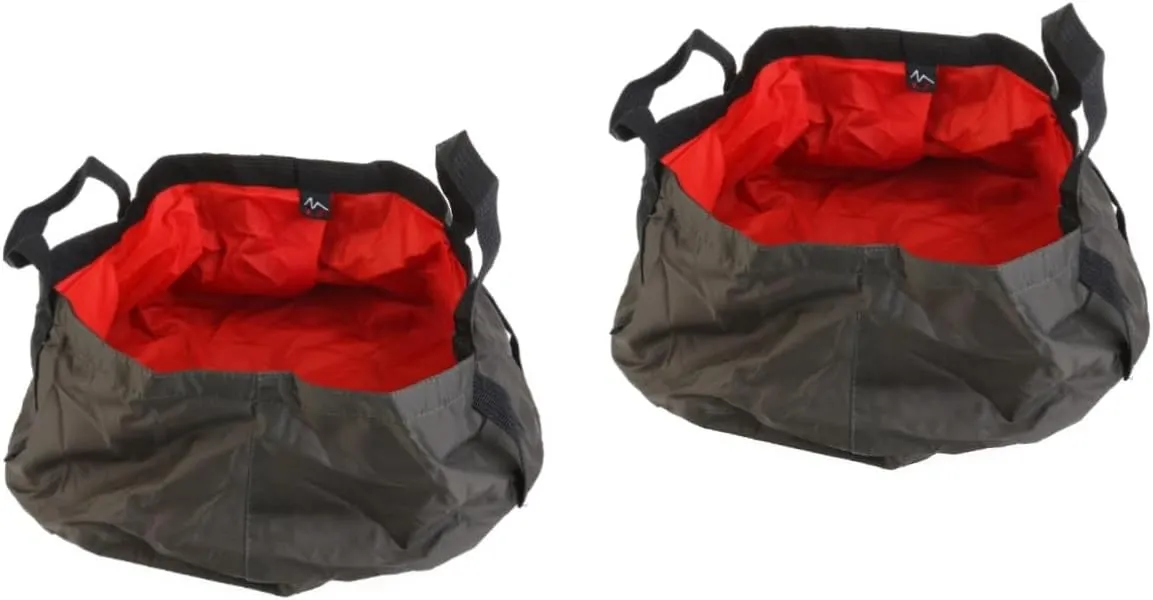 Sosoport 2pcs Outdoor Bucket Water Cups Travel Bucket s/m Water Bottle Water Bottles Outdoor Water Basin fold