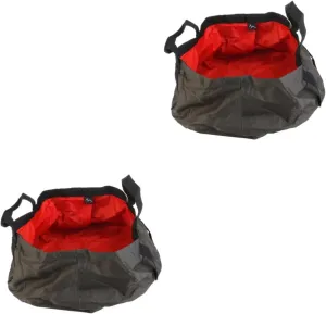 Sosoport 2pcs Outdoor Bucket Water Cups Travel Bucket s/m Water Bottle Water Bottles Outdoor Water Basin fold