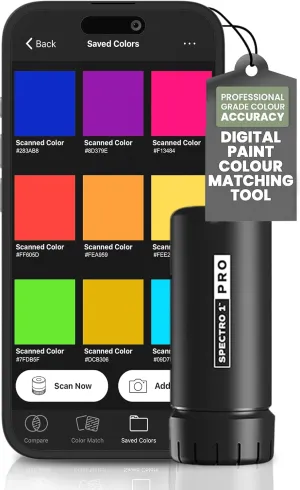 Spectro 1 Pro Mobile Spectrophotometer Paint Color Matching Tool, Portable Color Reader and Checker for Paint Matching, Checker Device with Precision for Painters & Designers