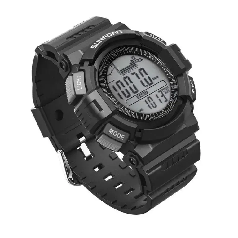Sports Watch - Armored Small Block, 3ATM Waterproof, Digital Clock with Altimeter, Barometer, Compass