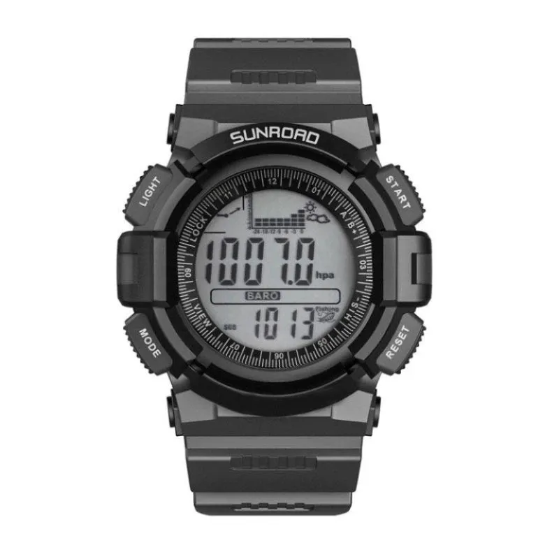 Sports Watch - Armored Small Block, 3ATM Waterproof, Digital Clock with Altimeter, Barometer, Compass