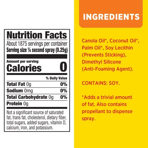 Spray, oz Original (2 Canola Affordable luxury Nonstick Pack) Cooking Baking Cooking PAM Helpful Spray, & Oil 10
