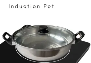 Stainless Steel Stock Pot - Heavy Duty Induction Cooking Pot with Visible Lid for Pasta, Soup, Spaghetti, Nonstick Thick Bottom Big Stockpot, Deep Cookware for Canning, Boiling, Simmer