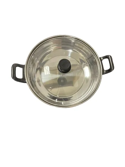 Stainless Steel Stock Pot - Heavy Duty Induction Cooking Pot with Visible Lid for Pasta, Soup, Spaghetti, Nonstick Thick Bottom Big Stockpot, Deep Cookware for Canning, Boiling, Simmer