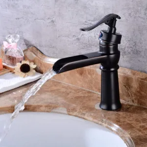 Stainless Steel Taps Tap Antique Waterfall Faucet Vintage Basin Mixer Waterfall Basin Faucet Bathroom Mixer Sink Tap Basin Faucet Faucets