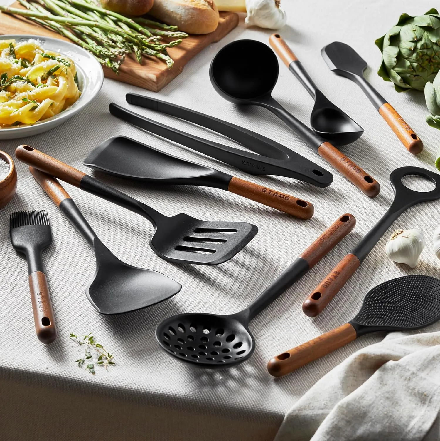 Staub Silicone Cooking Utensils, 11, Black