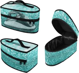 Steam Iron Storage Bag with Zipper Handle Foldable Portable Iron Storage Case Protective Carrying Bag Universal for Most Iron, Starlight