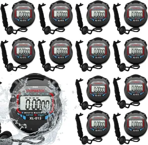 Stopwatch Digital Stopwatch,Sport Stop Watch,Large Display Stopwatch,Stopwatch Digital Handheld Multi-Function Professional Electronic Chronograph Sports Stopwatch Timer Stop Watch (2) (10)