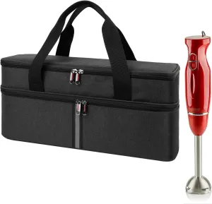 Storage bag for Hand Blender,Carrying Case for Immersion Blender Handheld,Stick Blender Travel Storage Organizer (Bag Only)