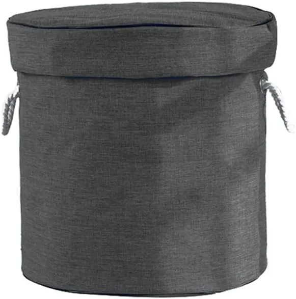 Storage Organizer Baskets and Play Mat, Outdoor Quick Storage Bag, Bag with Zipper, Organizer, Quick Collapsible Canvas Bin-Dark Grey