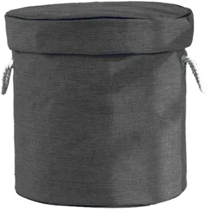 Storage Organizer Baskets and Play Mat, Outdoor Quick Storage Bag, Bag with Zipper, Organizer, Quick Collapsible Canvas Bin-Dark Grey
