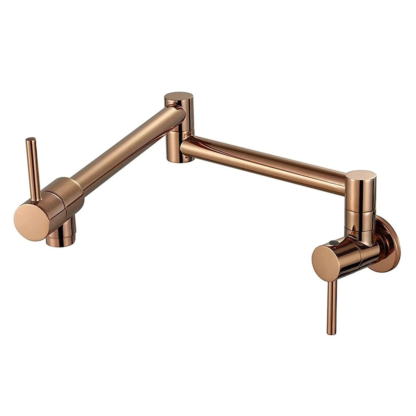 Stretchable Handle Dual Practical Worldwide availability (Rose Kitchen Filler Faucet Pot Gold - Finish) Tap Wall-Mounted SS304
