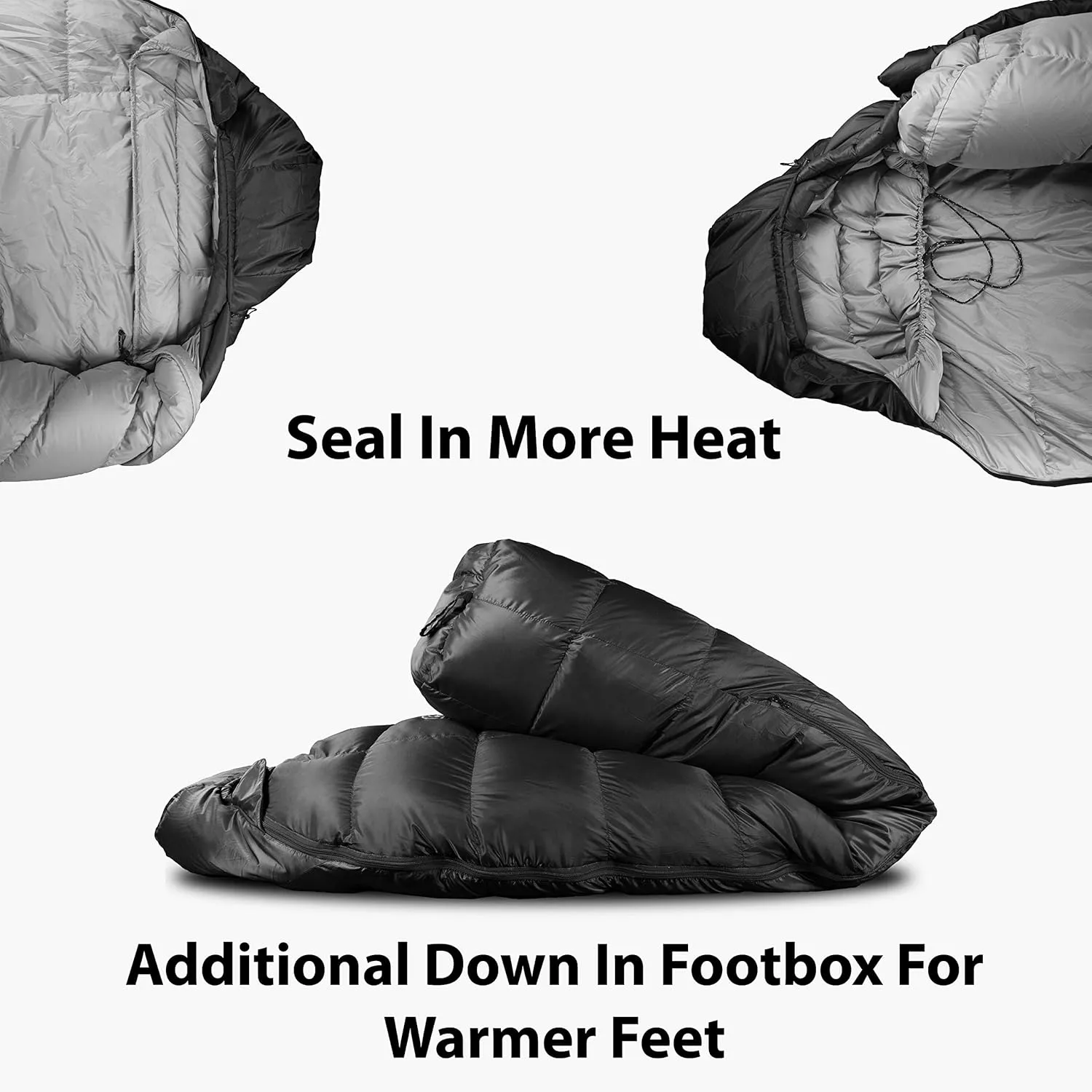 Summit Sleeping Bag 800  Fill Power Starting Under 2lbs Ultralight Backpacking Mummy Down Sleeping Bag for Lightweight Hiking & Camping
