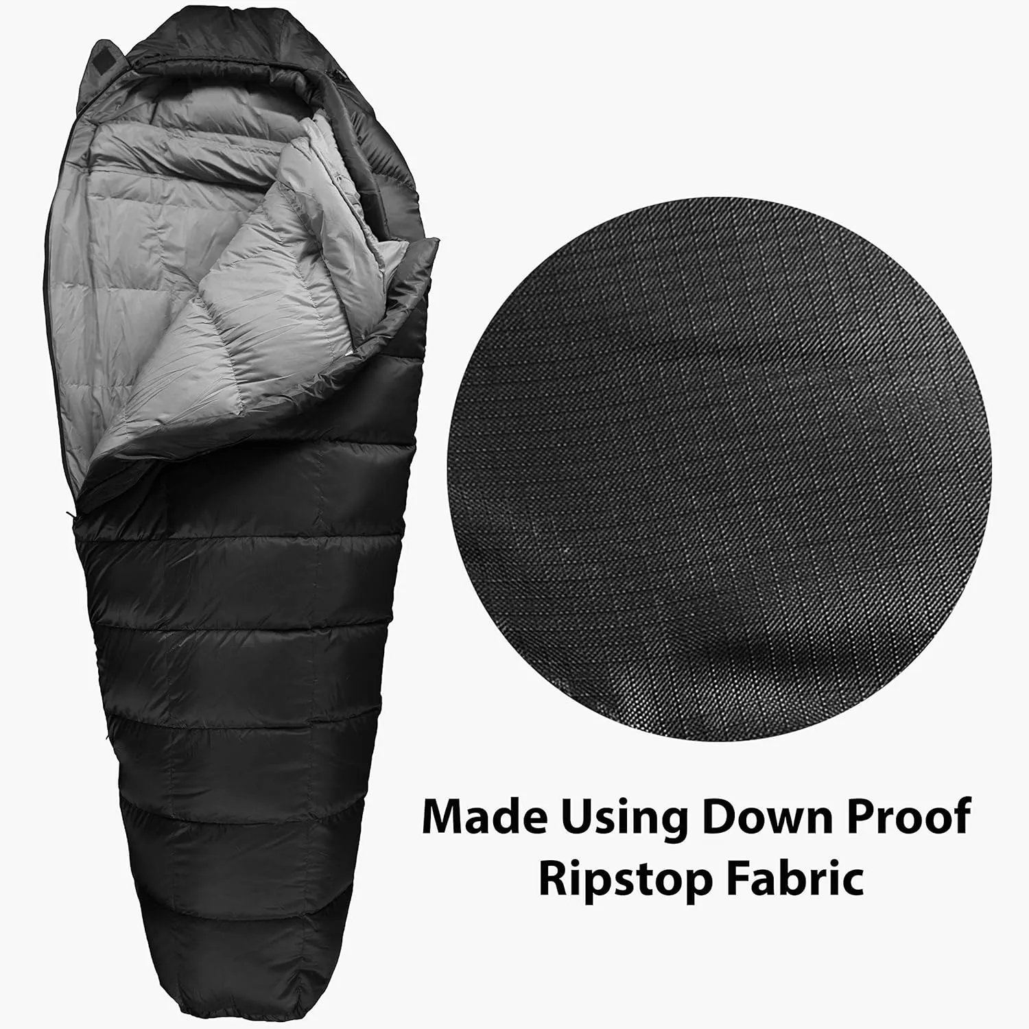 Summit Sleeping Bag 800  Fill Power Starting Under 2lbs Ultralight Backpacking Mummy Down Sleeping Bag for Lightweight Hiking & Camping