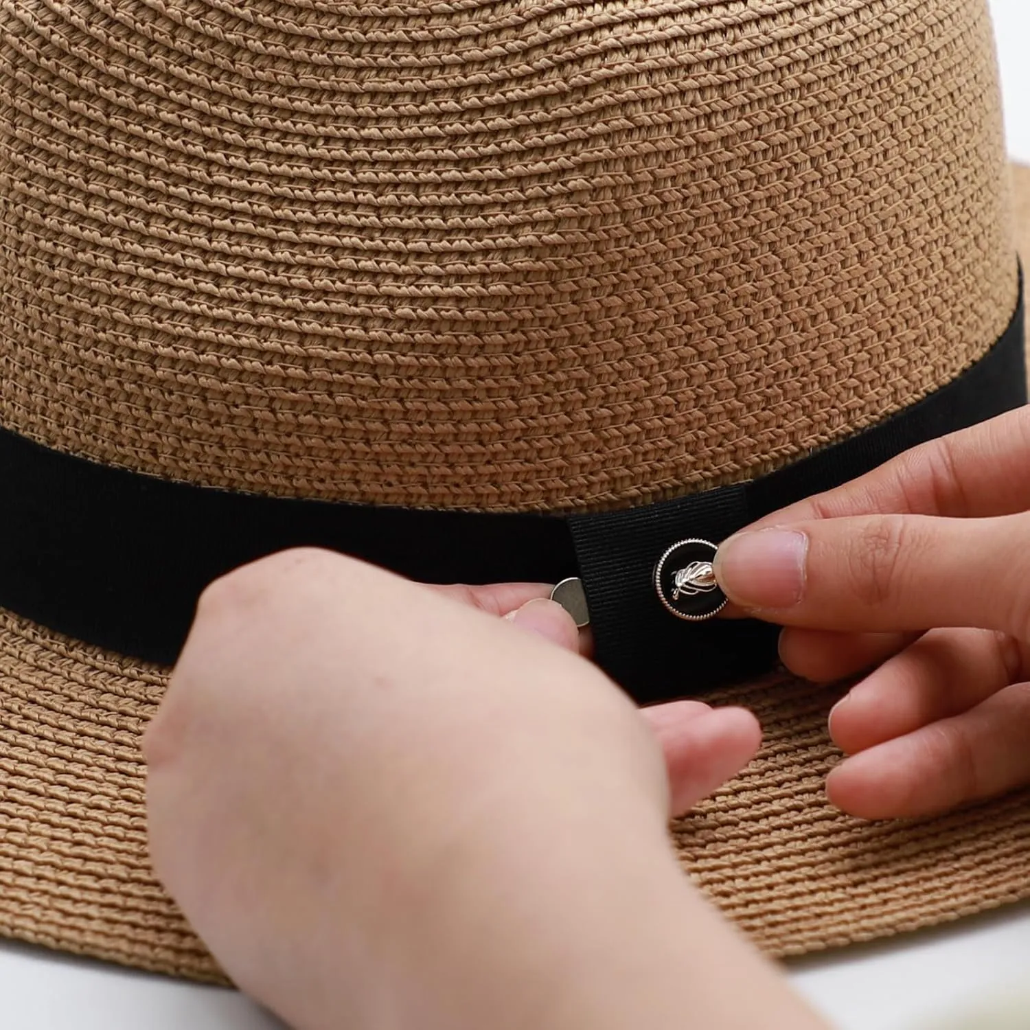 Sun Hat for Women Straw Hat Wide Brim Panama Hat Beach Hat for Men Fedora Hat for Women